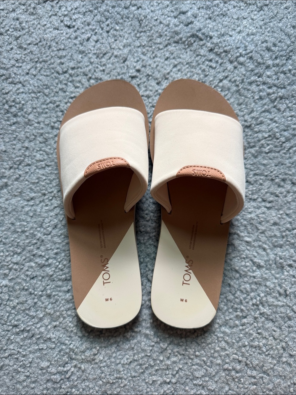 TOMS Women’s Cream Slide Sandals